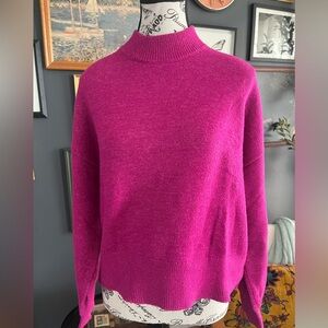 Gap Magenta Mock-Neck Sweater